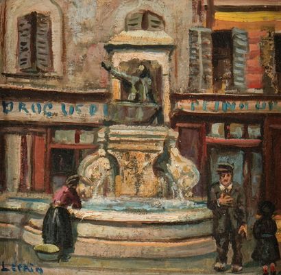 Marcel François LEPRIN (1891-1933)
A la fontaine
Huile...