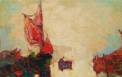 Louis PASTOUR (1876-1948)
Barques
Huile sur...