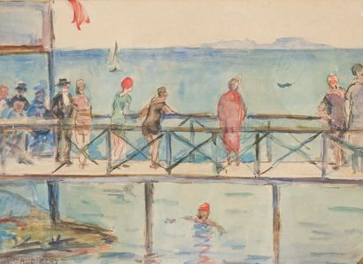 Louis AUDIBERT (1881-1953)
Les bains de mer...