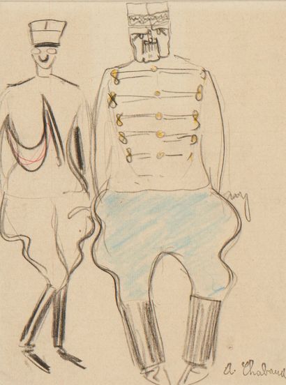 Auguste CHABAUD (1882-1955)
Soldats
Dessin
Cachet...