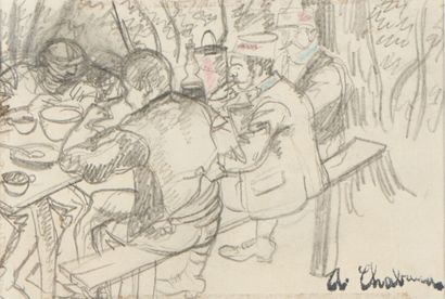 Auguste CHABAUD (1882-1955)
Le déjeuner
Dessin
Cachet...