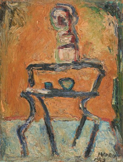 Richard MANDIN (1909-2002)
Console et buste....