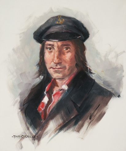 Tony CARDELLA (1898-1976)
Portrait d’un pêcheur...