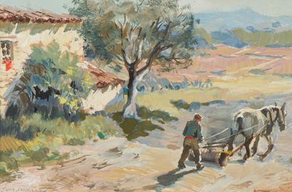 Tony CARDELLA (1898-1976)
Le labour
Huile...