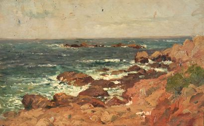 Jean-Baptiste OLIVE (1848-1936)
Bord de côte
Huile...