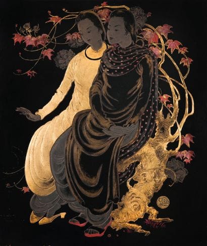 Nguyễn Khang (1912-1988)
Deux femmes en Áo...