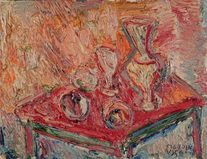 Richard MANDIN (1909-2002)
Vase et fruits...