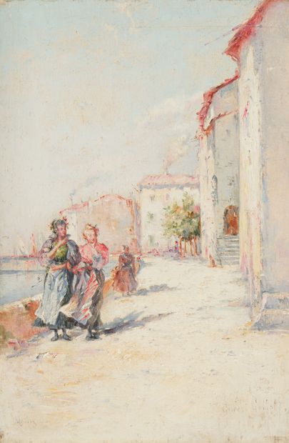 Gilbert GALLAND (1870 - 1950)
Promenade à...