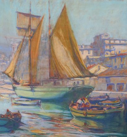 Louis FORTUNEY (1875-1951)
Bateaux dans le...