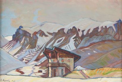 Erich HERMES (1881-1971)
Chalet de montagne...