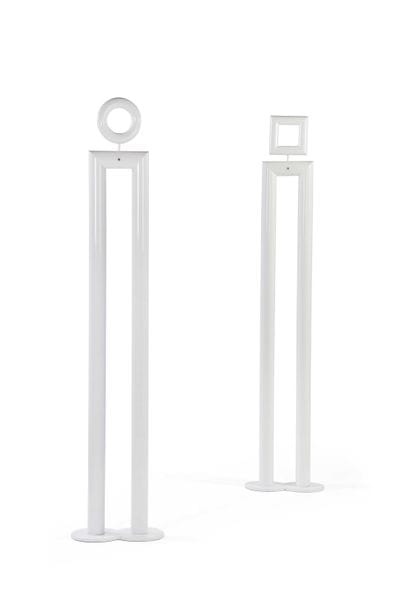 Remo BUTI (1938-2021)
Suite of 2 floor lamps
Lacquered...