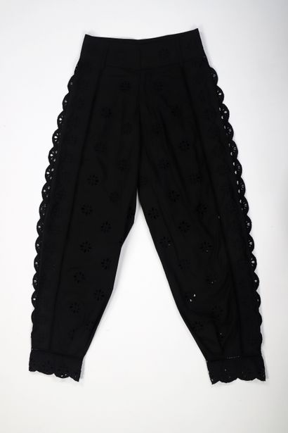 Laurence BRAS
	Black cotton poplin openwork...