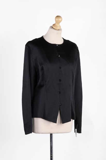 Guy LAROCHE
Black wool and silk jacket, single...