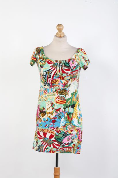 KENZO JUNGLE 
Multicolored cotton dress with...