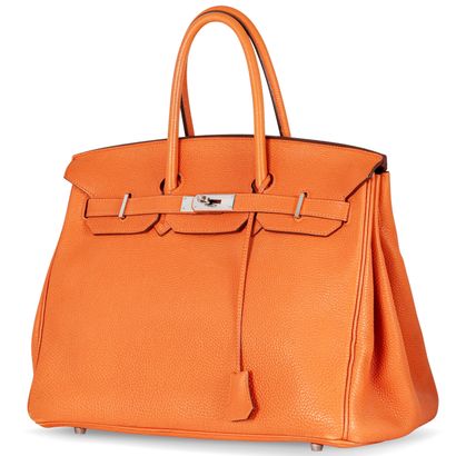 HERMES
Birkin bag 35
Orange togo leather,...