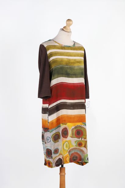 MALIPARMI
Set of 2 long dresses with multicolored...