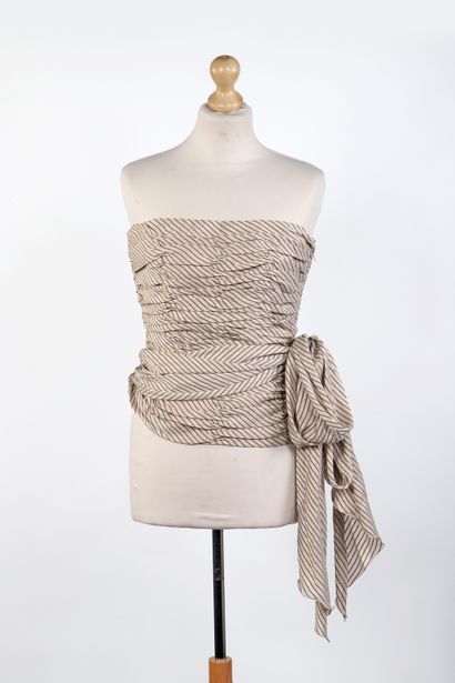 Jean-Louis SCHERRER
Oversized shirt and ruched...