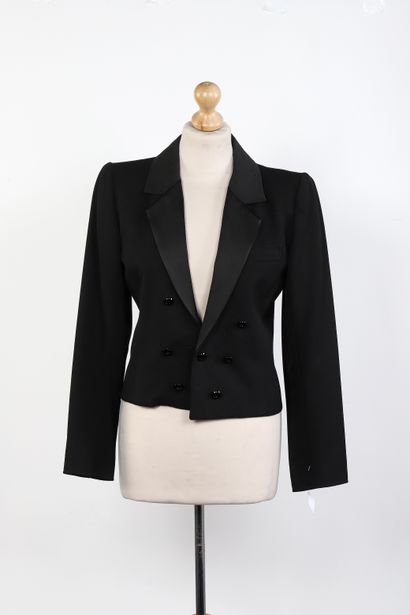 SAINT LAURENT Rive Gauche
Tuxedo suit in...
