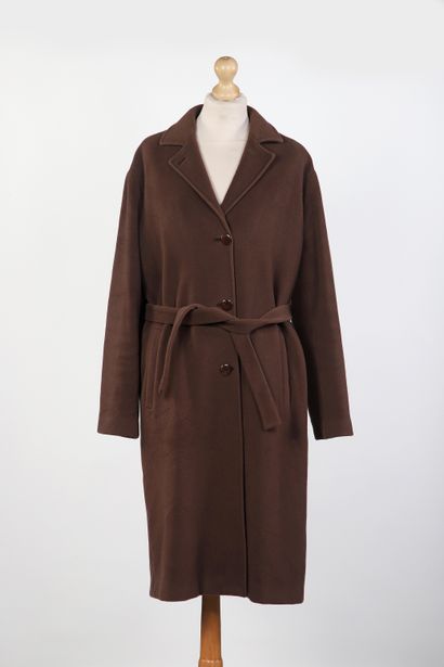 Hugo BOSS
Icy brown wool coat, single-breasted...