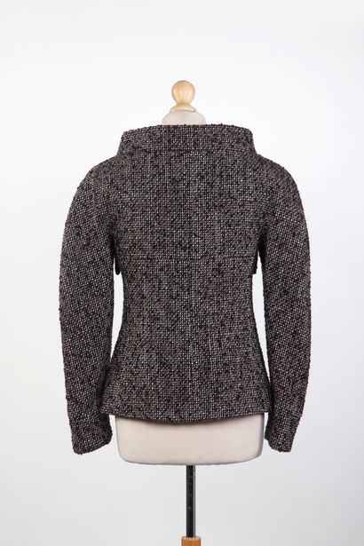 CHANEL
Jacket in black, white and brown mottled...