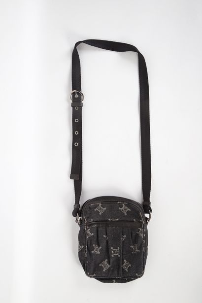 CÉLINE
Camera bag, denim and macadam canvas,...