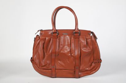 CÉLINE
45 cm bag, in brown leather, double...