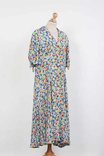 Guy LAROCHE
	Viscose long dress in multicolored...