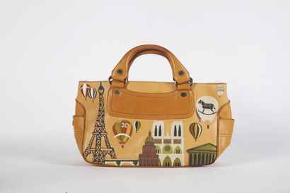 CÉLINE
Boggie bag in natural leather embroidered...