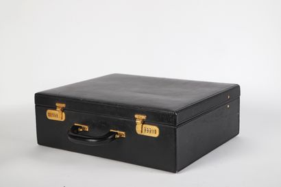 Christian DIOR
Black leather attaché case,...