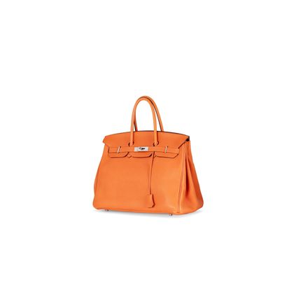 HERMES
Birkin bag 35
Orange togo leather,...
