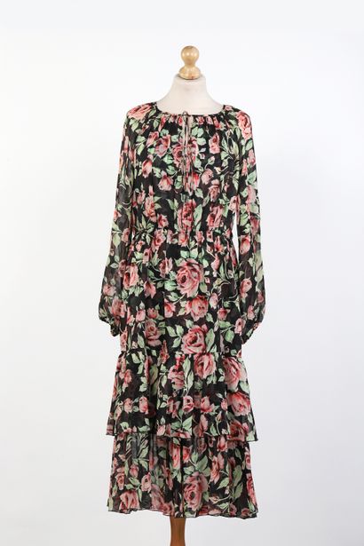 THE KOOPLES
Blouse-inspired crepe dress with...