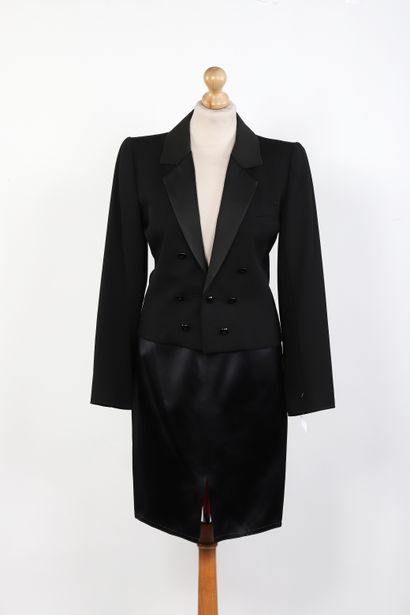 SAINT LAURENT Rive Gauche
Tuxedo suit in...