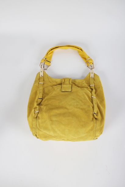CÉLINE
Dimitri bag in yellow suede, double...