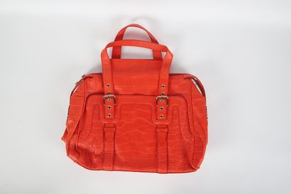 CÉLINE
40 cm bag, coral reptile embossed...