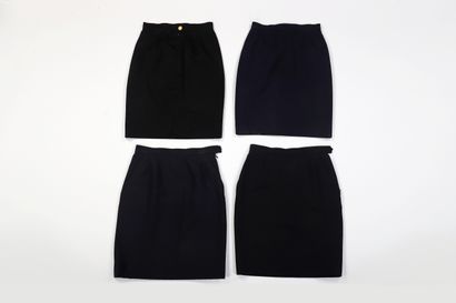 Yves SAINT LAURENT
Set of 4 skirts in various...