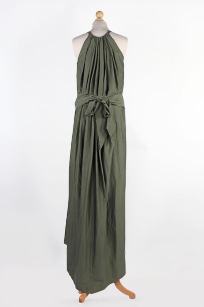 Mes Demoiselles 
Long dress in khaki wool
Size...