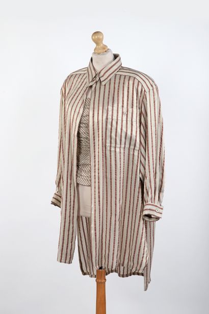 Jean-Louis SCHERRER
Oversized shirt and ruched...