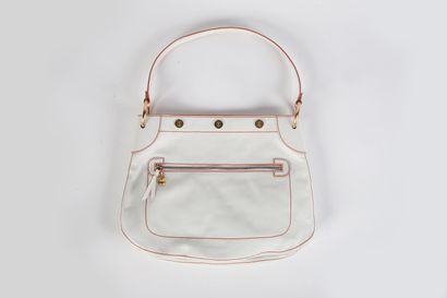 CÉLINE
40 cm bucket bag, white leather with...