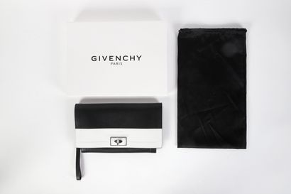 GIVENCHY
Two-tone black and white leather...
