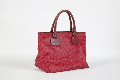 CÉLINE
28 cm bag, in coated monogram calèche...