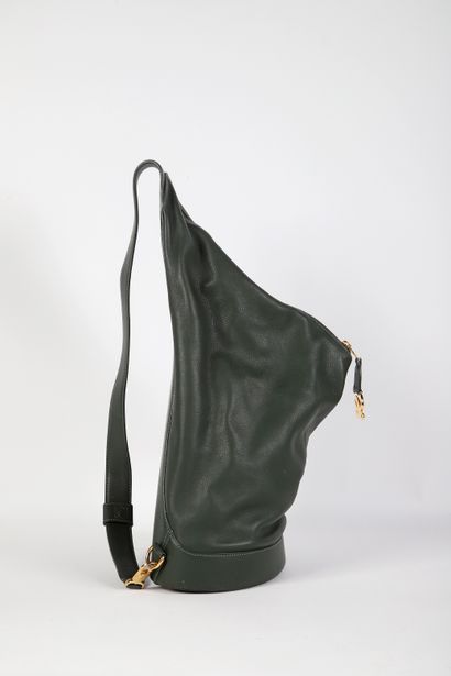 LOEWE
One-shoulder handle bag, green leather,...