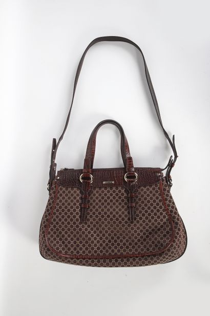 CÉLINE
Brown triumph canvas and brown leather...