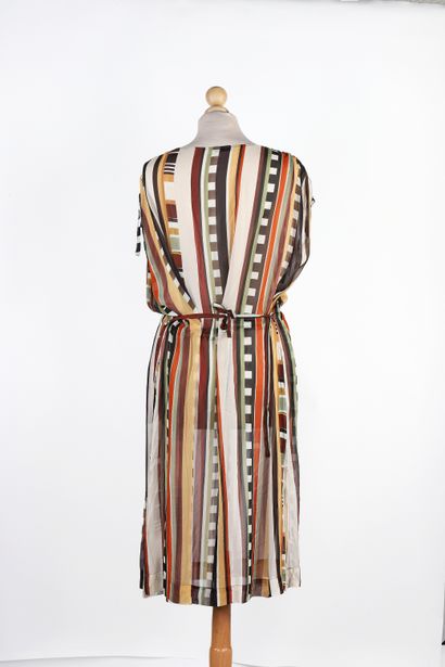 MALIPARMI 
Set of 2 long striped dresses...