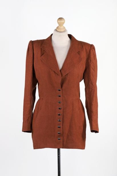 Giorgio ARMANI
Light jacket with brown houndstooth...