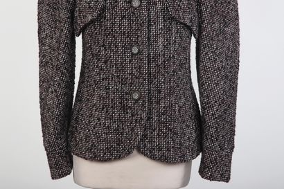 CHANEL
Jacket in black, white and brown mottled...