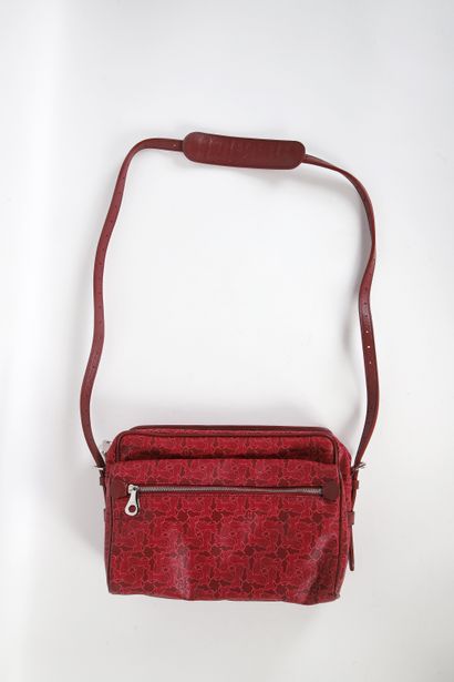 CÉLINE
27cm bag, in coated monogram calèche...