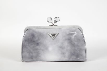 PRADA
Grey glacé leather maxi clutch bag
Slight...