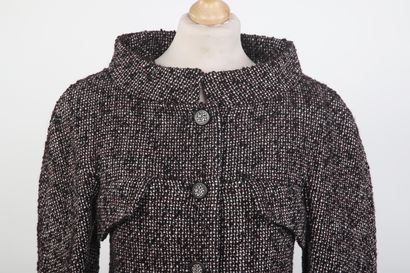 CHANEL
Jacket in black, white and brown mottled...