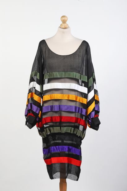 Christian DIOR
	Sheer chiffon dress with...
