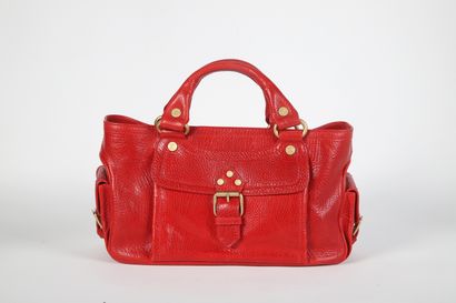 CÉLINE
Boggie bag in red grained leather,...